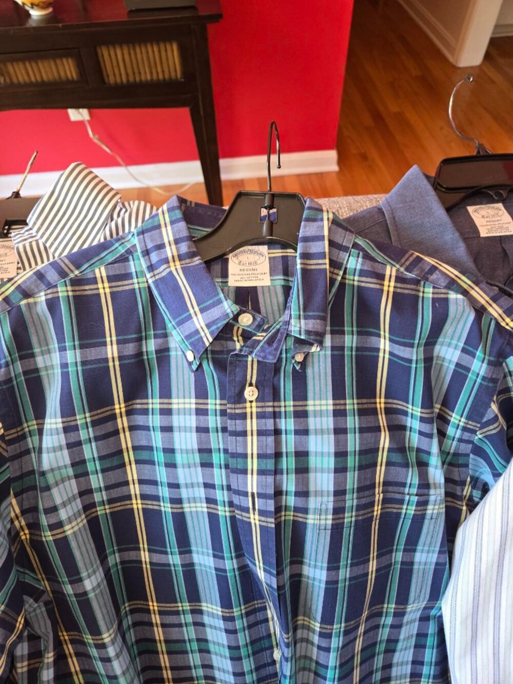 men's brooks brothers Regent style long sleeve shirts large - 4 pack - Picture 3 of 5
